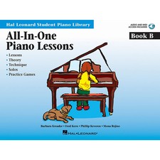 All-In-One Piano Lessons Book B Educational Piano Softcover Audio Online