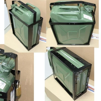 Kraftstoff Kanister Halterung 20L – Metall, abschließbar, für Fahrzeuge - Bild 1 von 2