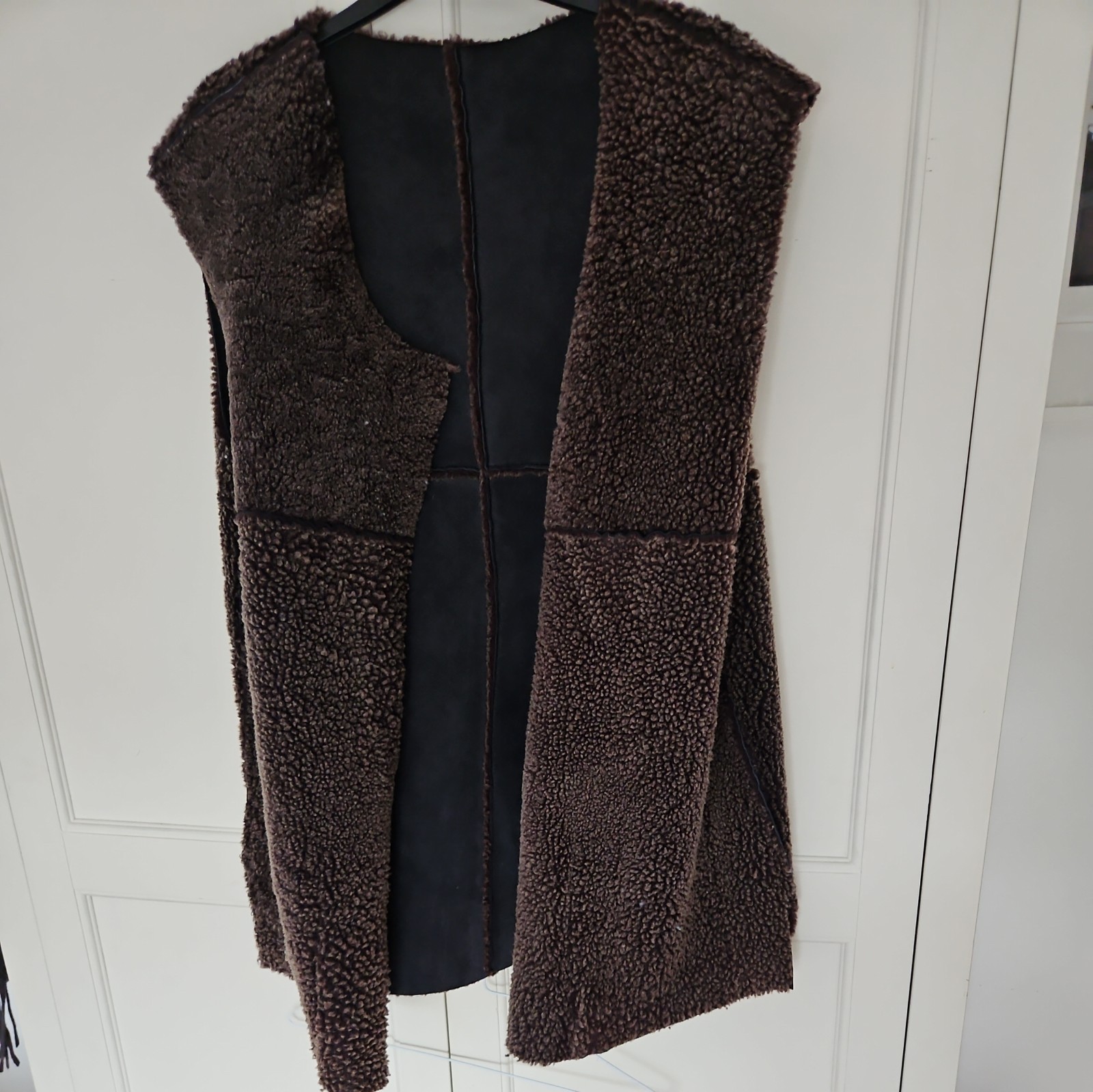 Patsy Sheldon Phase Eight Brown  Sheepskin waterp… - image 5