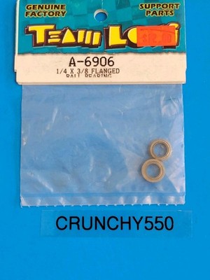 Team Losi Flanged Ball Bearings A-6906 1/4 X 3/8'' (2) Vintage RC Part