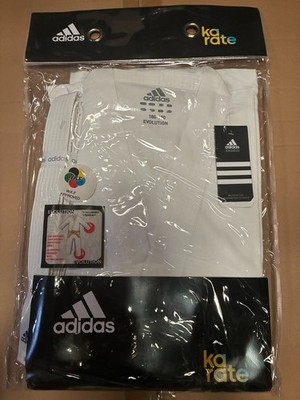 Adidas Evolution Karateanzug Set Weiß Gr. 180-190 XL