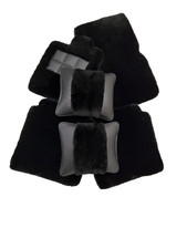 Bespoke Edition Car Floor Mats Genuine Sheepskin Set with Pillows Fits Bentley