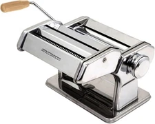 OVENTE Pasta Maker Machine with 7 Adjustable Thickness Settings, Rollers and Cut