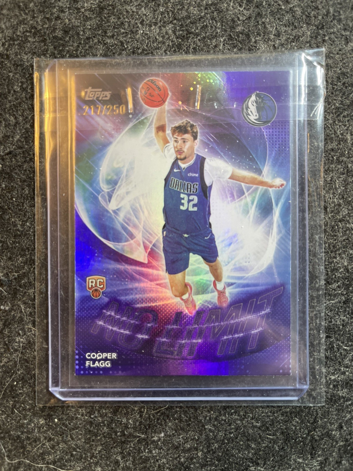 2025-26 Topps Basketball No Limit Cooper Flagg NL-1 Purple /250 Mavs