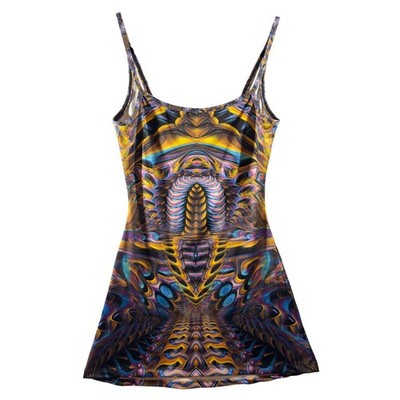 349 | Vision Lab Johnathan Singer Psychedelic Art Dress Festival Rave Bodycon