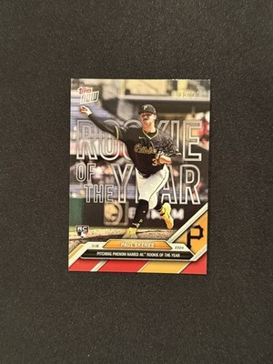 2024 Topps Now Paul Skenes OS-2 Rookie Of The Year ROY Red Parallel  #06/10