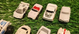 Lot Of 8 White Micro Machine Vehicles