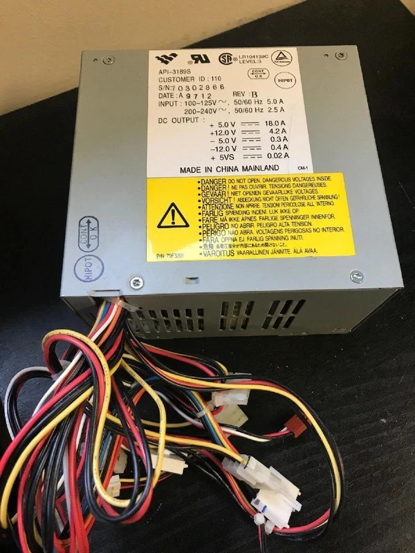 API-3189S api ibm ru power supply pulled from PC330 - clone of original part 14 - Image 4 of 4