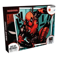 Marvel Deadpool Art By Numbers Painting Kit