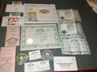 Cabbage Patch Kids Birth Certificates  Adoption Papers Birthday cards Vintage