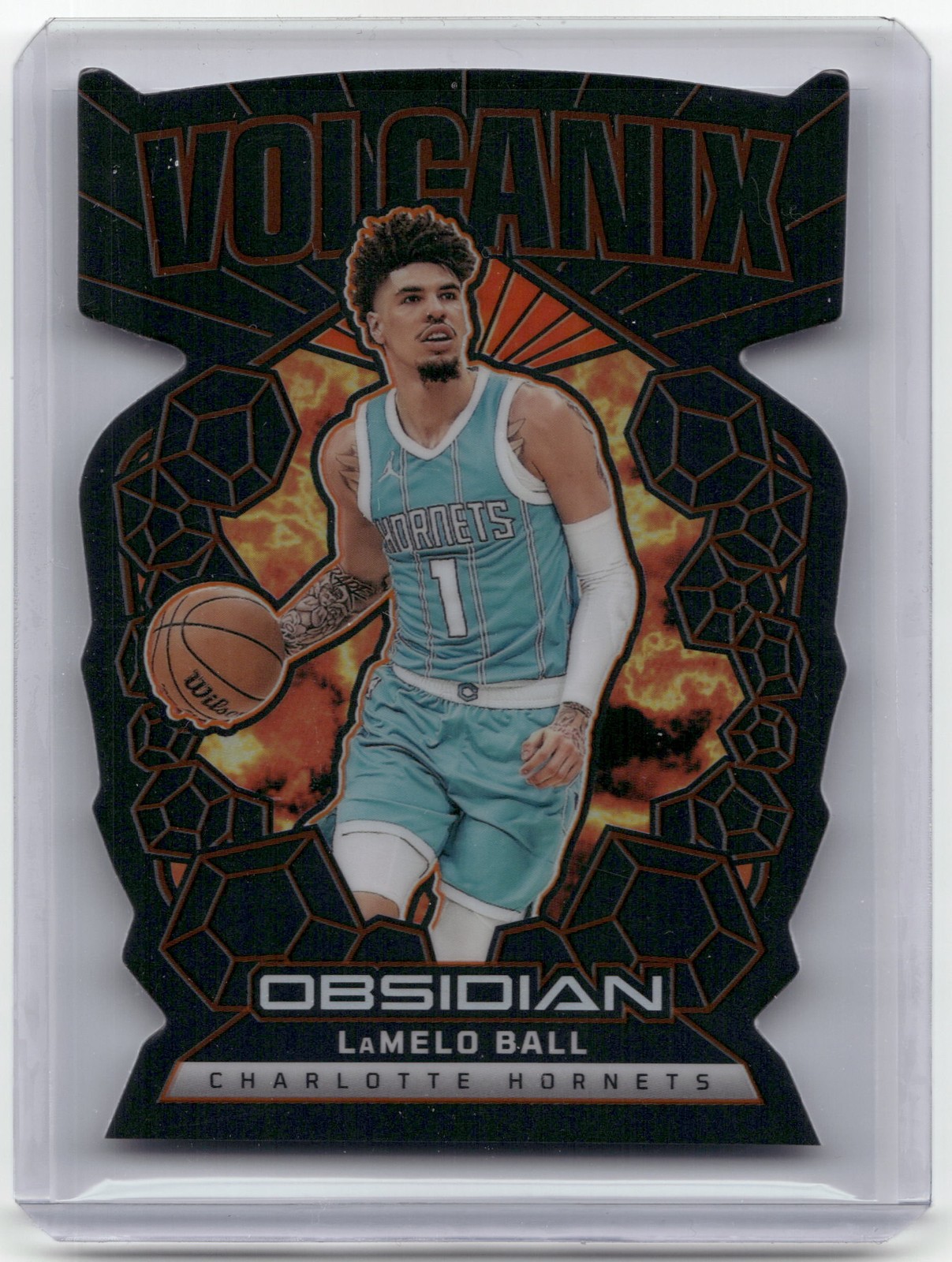 2024-25 Panini Obsidian #18 LaMelo Ball Volcanix