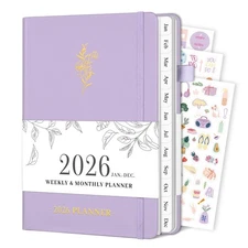 Planner 2026, Weekly and Monthly Planner with Tabs from Jan 2026 - Dec 2026, ...