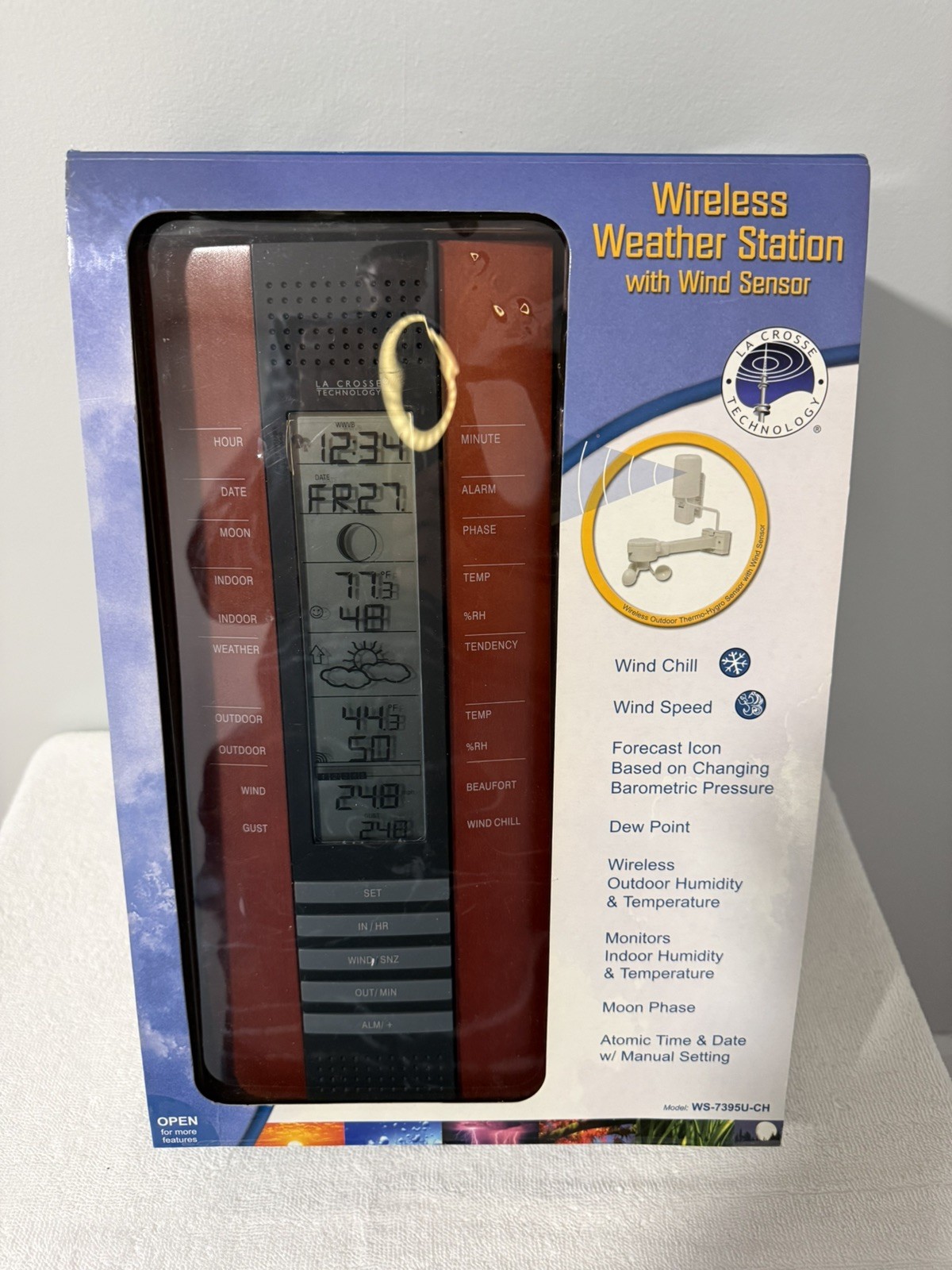 Radio Controlled La Crosse Technology Weather Station WS 7395U CH New In Box