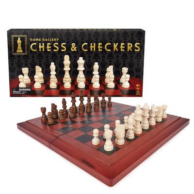 Game Gallery Chess & Checkers Set Style May Vary