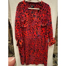 Women's Plus size Dress by Metaphor Size 20W Rollup sleeve drawstring waist 