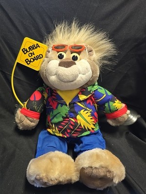 Vtg Bubba On Board Roadtrip Pal 12'' Window Cling Plush 1998 Talks Works Great