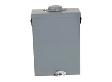 Homeline Load Center, 100 A, 6 -Space, 12 -Circuit, Main Lug, NEMA 3R Enclosure,