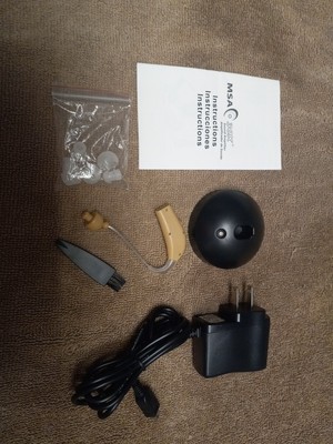 MSA 30X Sound Amplifier Hearing Aids Rapid Charger No Batteries Needed