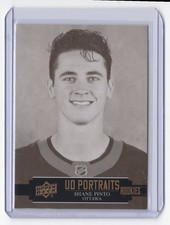 2021-22 Upper Deck UD Portraits Shane Pinto Ottawa Senators #P-53