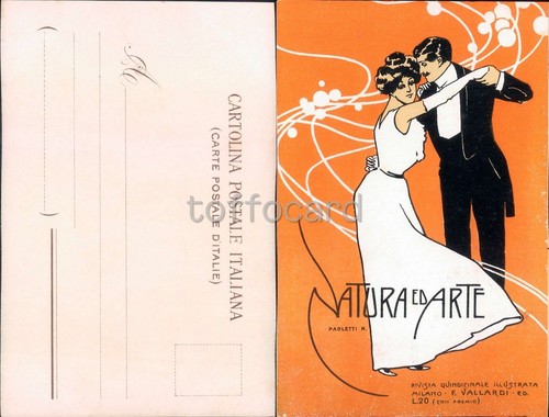 LIBERTY ART NOUVEAU-RIVISTA NATURA ED ARTE VALLARDI MILANO-PAOLETTI-C92-56