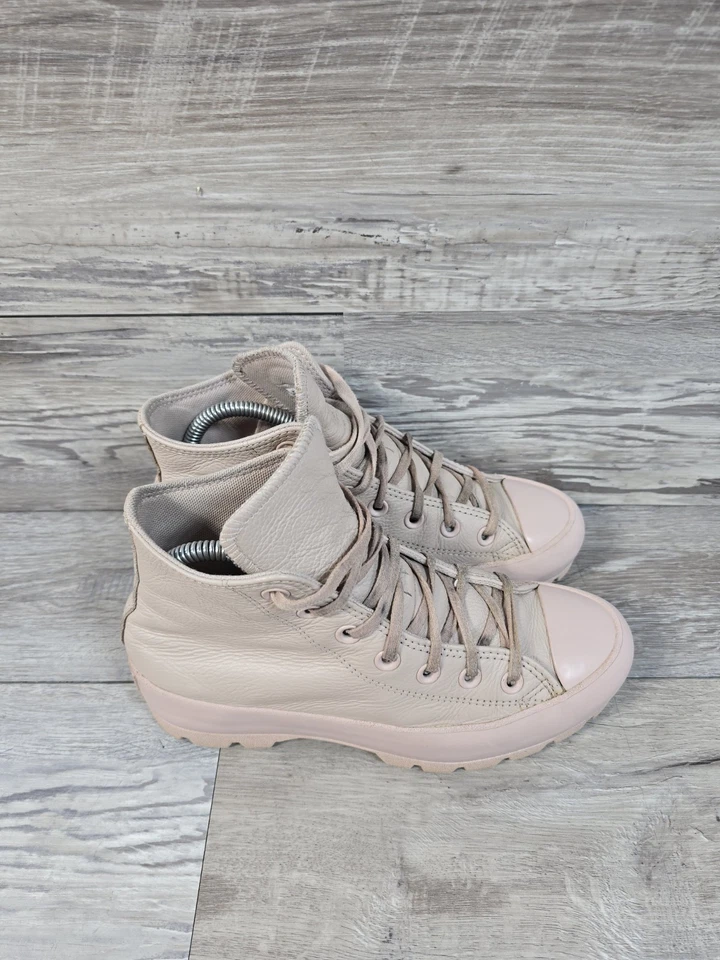 匡威 Converse Chuck Taylor All Star Lugged 粉色厚底靴女式 7 码鞋 — 第 2/4 张图片