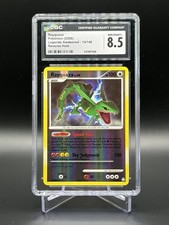 2008 POKEMON DIAMOND & PEARL LEGENDS AWAKENED #14 RAYQUAZA-REVERSE FOIL CGC 8.5