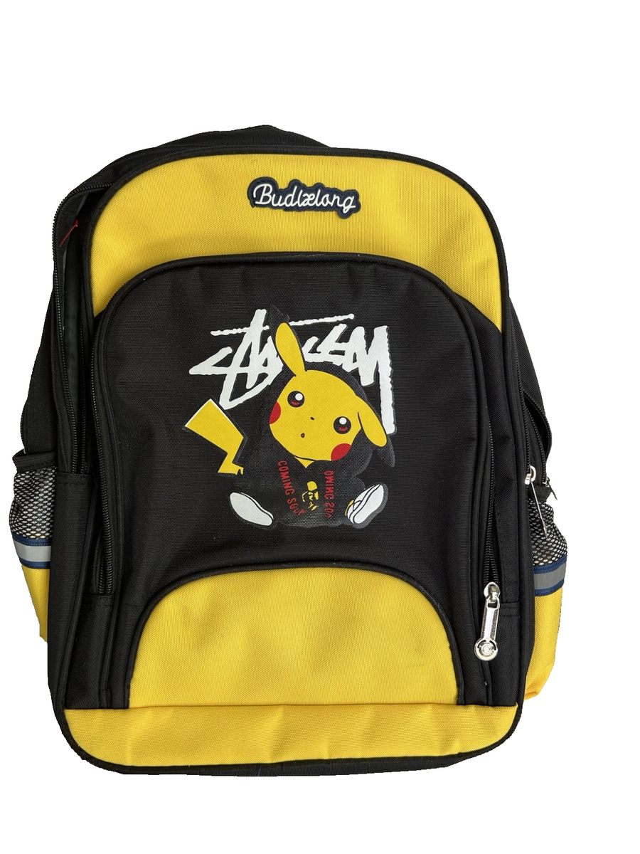 Stussy Pokemon Pikachu Backpack Yellow Black Backpack - Pre-Owned