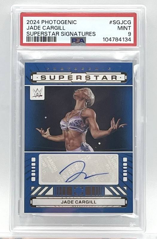 JADE CARGILL - 2024 PANINI WWE PHOTOGENIC SUPERSTAR SIGNATURES AUTOGRAPH - PSA 9