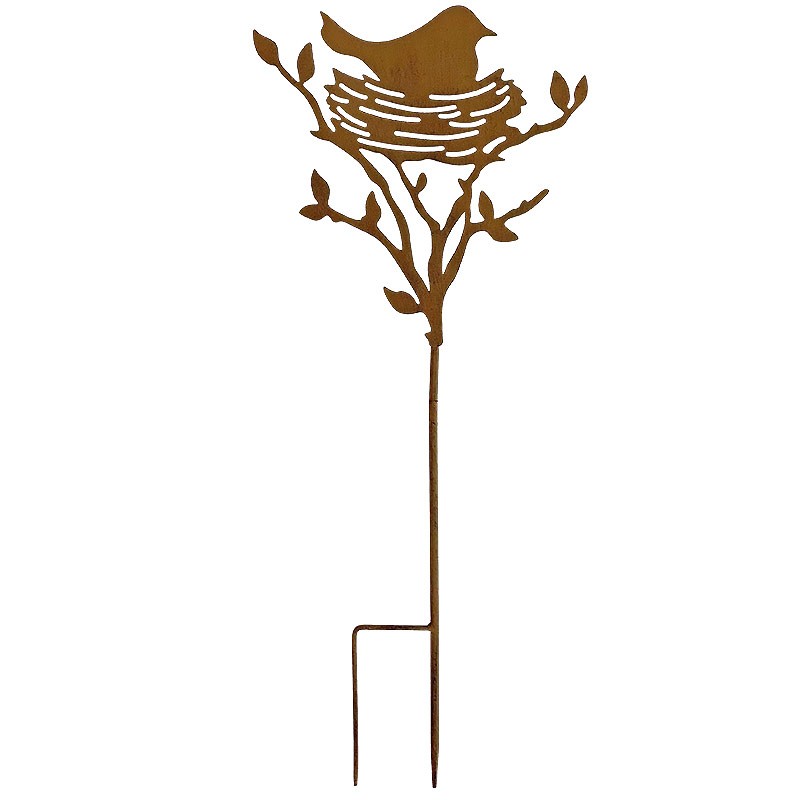 Tuteur oiseau nid 30x72cm tuteur plante grimpante et décoration jardin