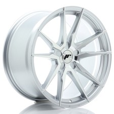 Un cerchio JR Wheels JR21 19x10 ET20-51 5H BLANK Argento lavorato Face