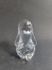 Vintage Clear Art Glass Basset Hound Dog Paperweight/Figurine With Bubbles — photo 4