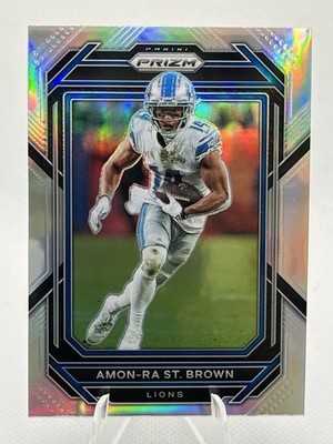2022 Panini Prizm - [Base] - Silver Prizm #98 - Amon-Ra St. Brown