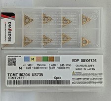 10pcs TCMT110204 US735 TCMT21.51 MITSUBISHI CNC Carbide Inserts Original
