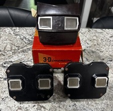 Vintage View-Master 3-Dimension Viewer Lot Sawyer  s Belgium w/ Box Untested