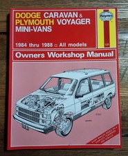 Haynes 1231 Dodge Caravan Plymouth Voyager Mini-vans 84-88 All Models Softcover Haynes 1231 Dodge Caravan Plymouth Voyager Mini-vans 84-88 All Models Softcover