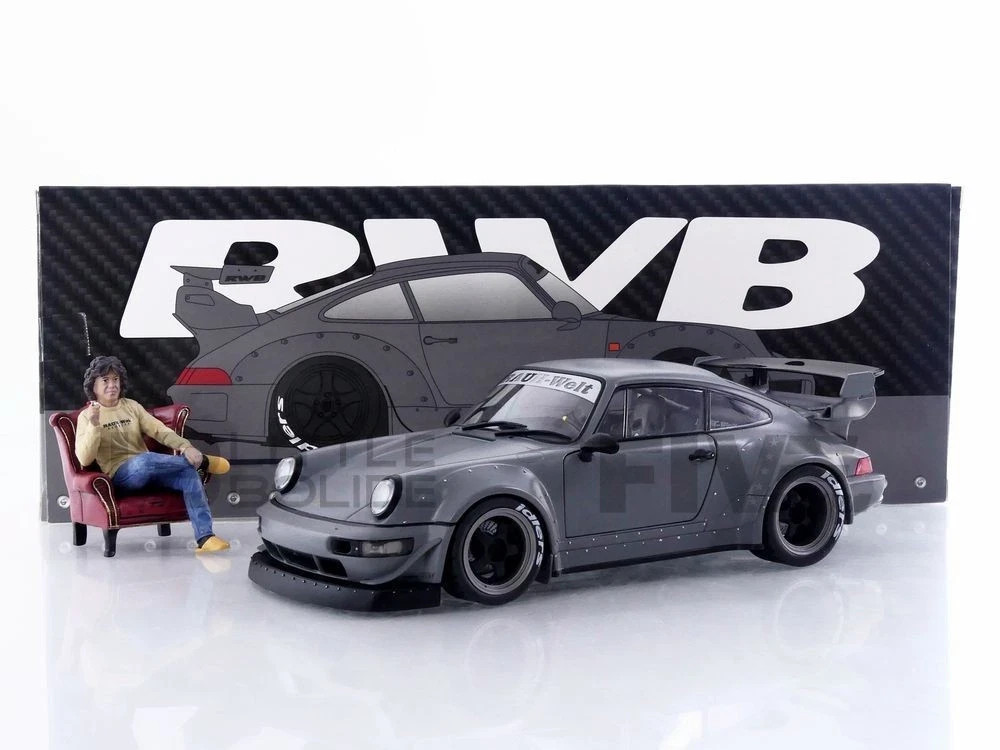 Porsche 911 964 RWB Body Kit Solido 1807517 échelle 1/18 avec figurine