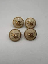 Vtg American Eagle With Arrow Buttons Set Of 4