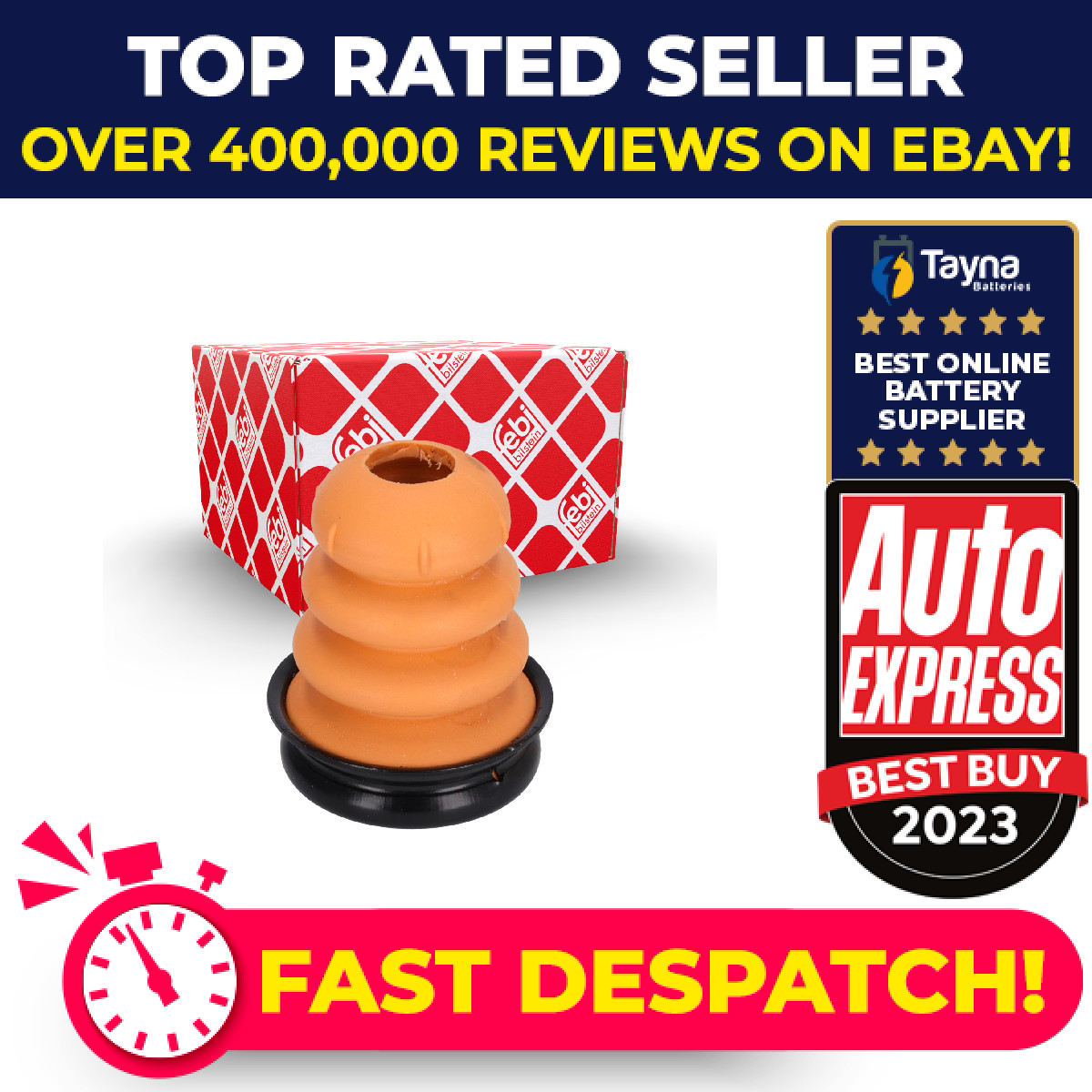 Suspension Buffer fits FORD TRANSIT V363 2.0D Rear 2016 on 1763818 1789643 Febi