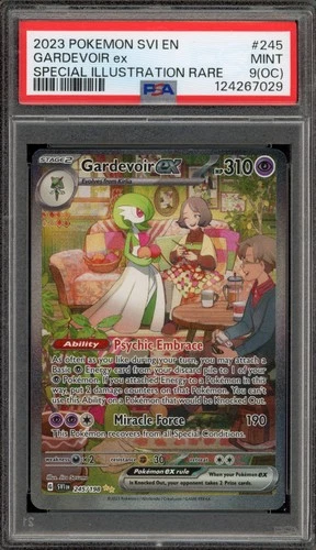 Pokemon Gardevoir ex Scarlet & Violet SIR #245 OC Off-Center PSA 9 Mint