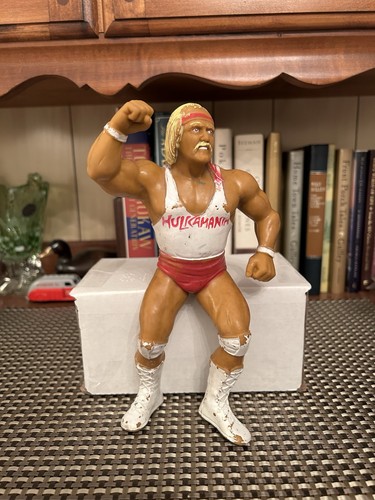 Vintage WWF Wrestling Figure White Shirt Variant H...