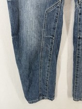 Pilcro Anthro Size 26 Blue The Wanderer Utility Jeans Boho High Rise Tapered Leg