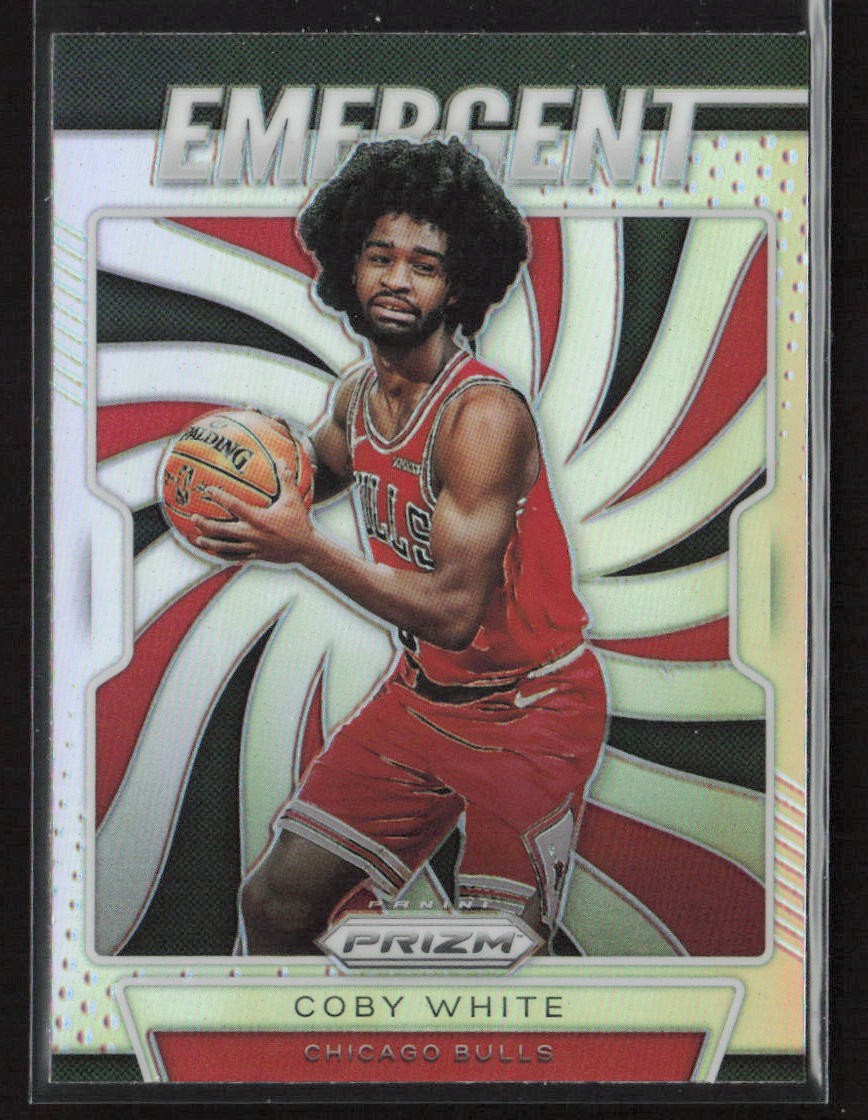 Coby White 2019-20 Panini Prizm #1 Emergent Silver Chicago Bulls