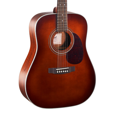 Cort EARTH70 Acoustic Dreadnought Guitar - Brown - Open Box