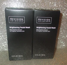 2x Revision Brightening Facial Wash 3.4 Fl.Oz / 100 ml Rejuvenating Cleanser NIB