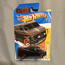 Hot Wheels 1:64 1983 GMC A-Team Van Black/Red Diecast 2011 New Models NIB