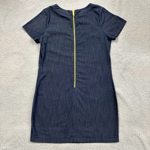 NWT Boden Verity Chambray Shift Dress Women’s 10R Dark Wash Short Sleeve Casual - Picture 8 of 16