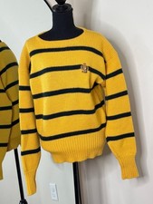 Polo Ralph Lauren Vintage90s Crest Striped 90s Sweater Yellow Blue Size M