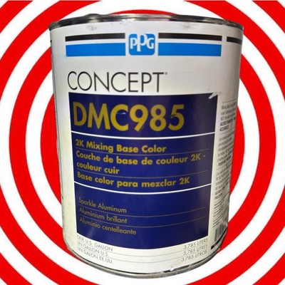 PPG CONCEPT  DMC 985  SPARKLE ALUMINUM 1 GALLON FREESHIP 