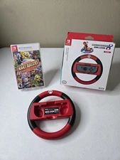 Nintendo Switch Mario KART Wheel & Nickelodeon Kart Racers Collection 3 In 1 NEW