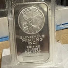 Sunshine Minting Silver Eagle .999 Fine Silver 1 Troy Oz Bar